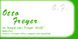 otto freyer business card